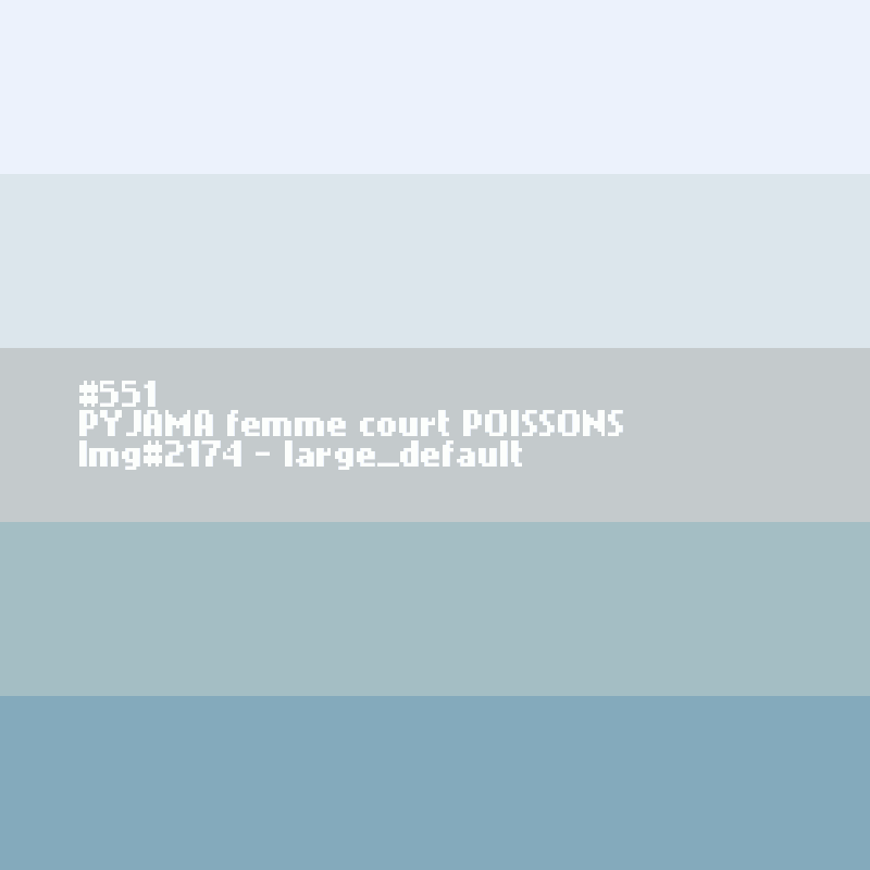 PYJAMA homme court POISSONS