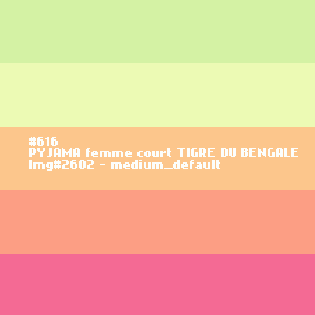 PYJAMA femme court Tigre du Bengale