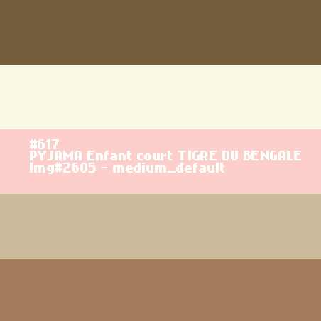 PYJAMA Enfant court Tigre du Bengale