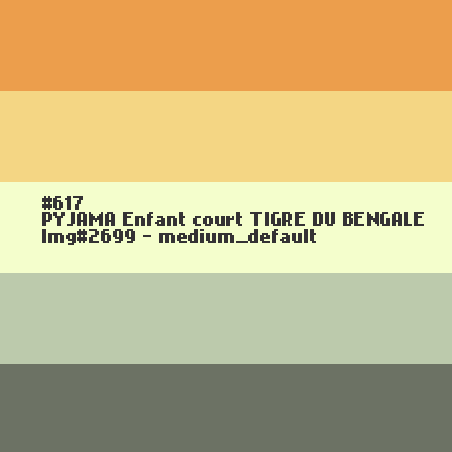 PYJAMA Enfant court Tigre du Bengale