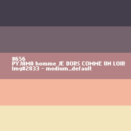 PYJAMA voor mannen JE DORS COMME UN LOIR