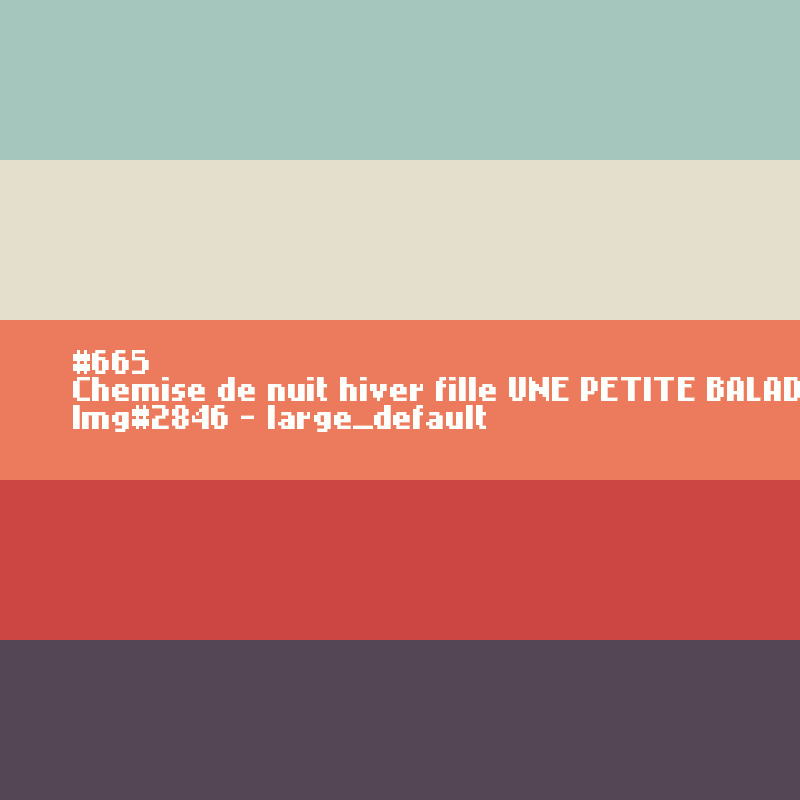 Chemise de nuit hiver fille UNE PETITE BALADE