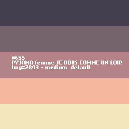 PYJAMA hiver femme JE DORS COMME UN LOIR