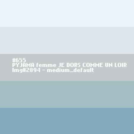 PYJAMA voor vrouwen JE DORS COMME UN LOIR