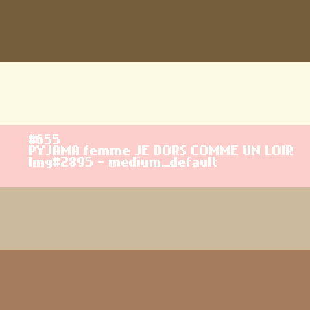 PYJAMA voor vrouwen JE DORS COMME UN LOIR