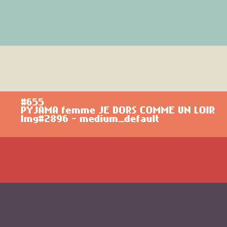 PYJAMA voor vrouwen JE DORS COMME UN LOIR