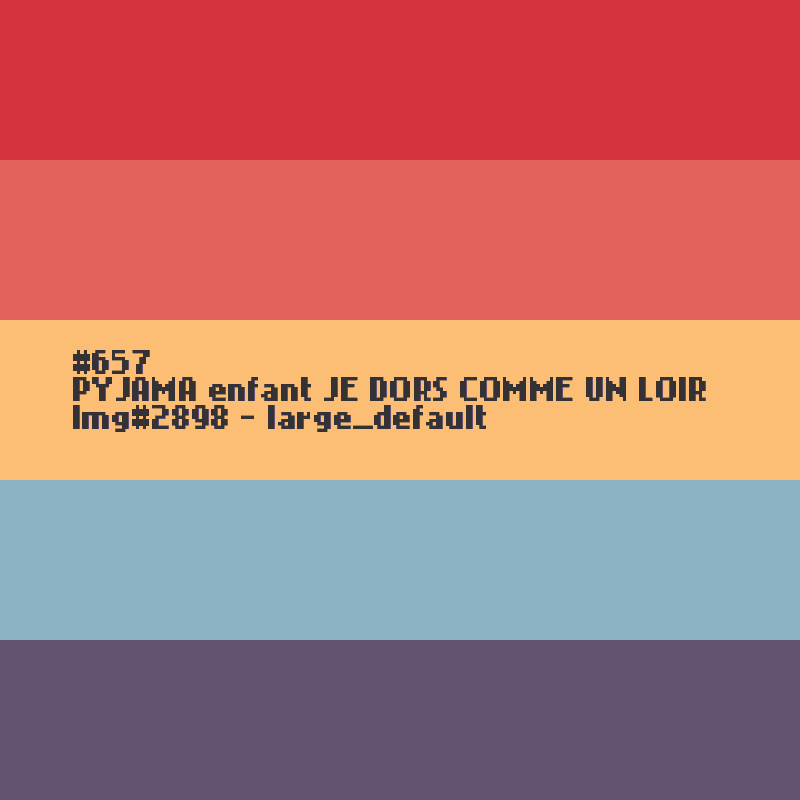 PYJAMA voor kinderen JE DORS COMME UN LOIR