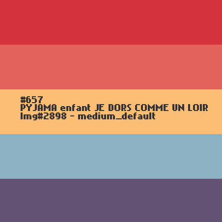 PYJAMA voor kinderen JE DORS COMME UN LOIR