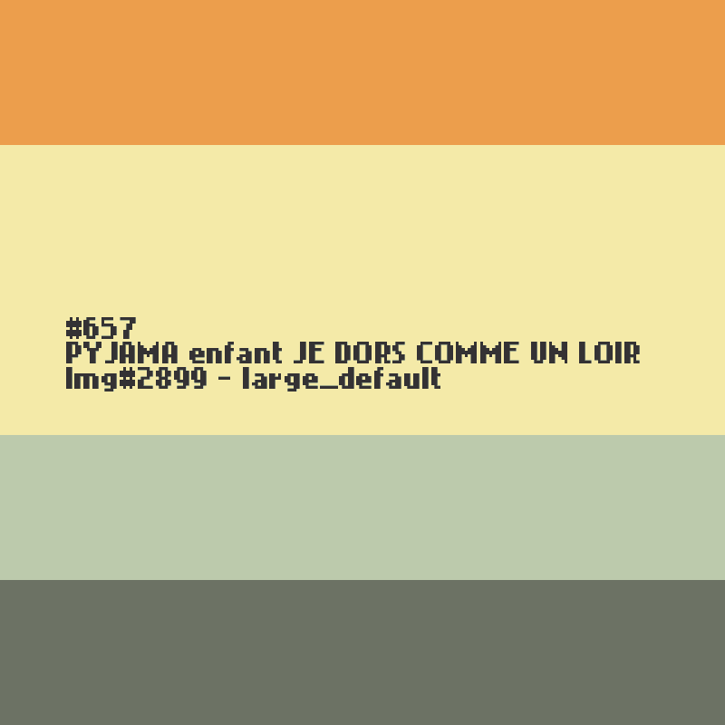 PYJAMA voor kinderen JE DORS COMME UN LOIR