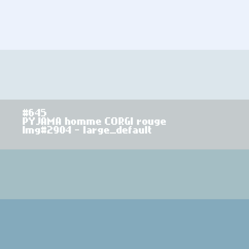 PYJAMA hiver homme CORGI rouge