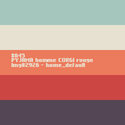 PYJAMA hiver homme CORGI rouge