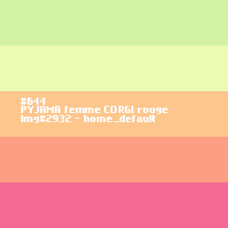 PYJAMA hiver femme CORGI rouge