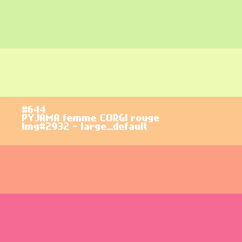 PYJAMA hiver femme CORGI rouge