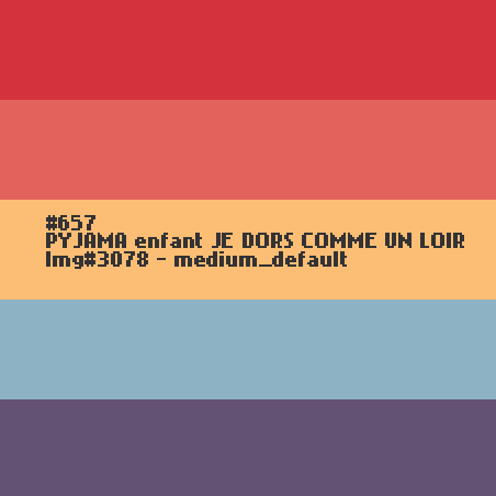 PYJAMA voor kinderen JE DORS COMME UN LOIR