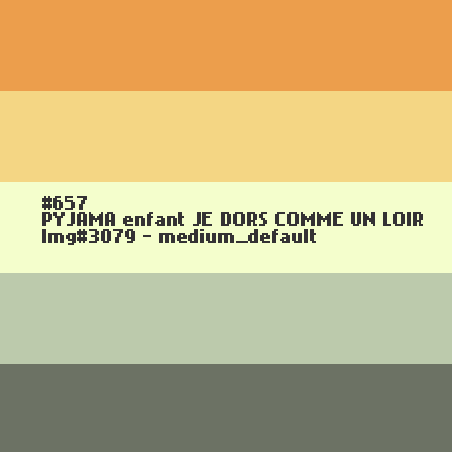 PYJAMA voor kinderen JE DORS COMME UN LOIR