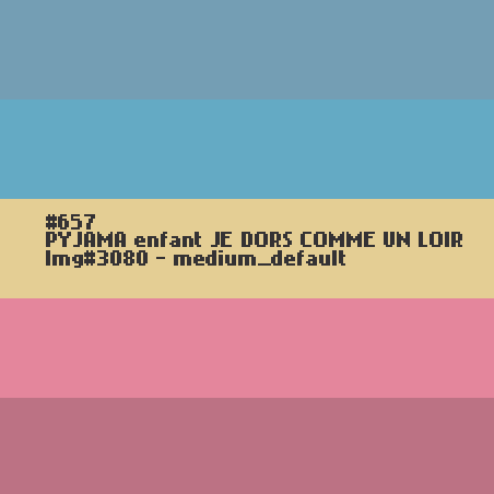 PYJAMA hiver enfant JE DORS COMME UN LOIR