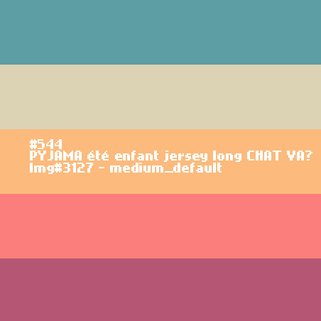 Lange pyjama voor kinderen in jersey CHAT VA?