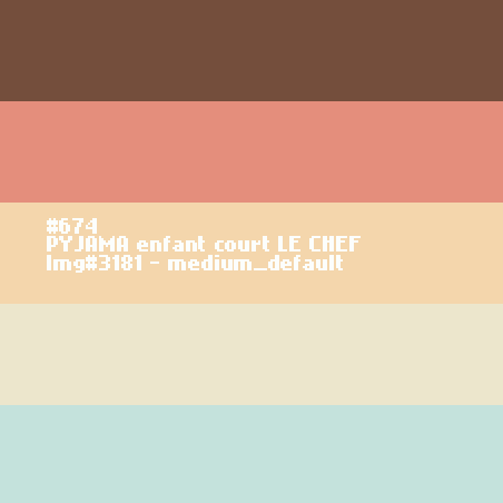 PYJAMA enfant court LE CHEF