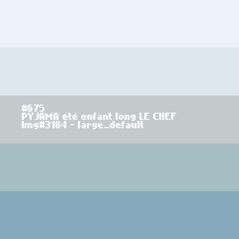 Lange zomer pyjama voor kinderen LE CHEF