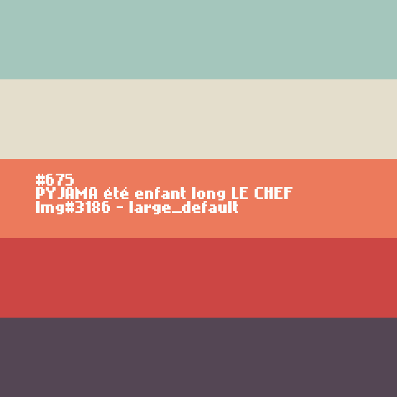 Lange zomer pyjama voor kinderen LE CHEF