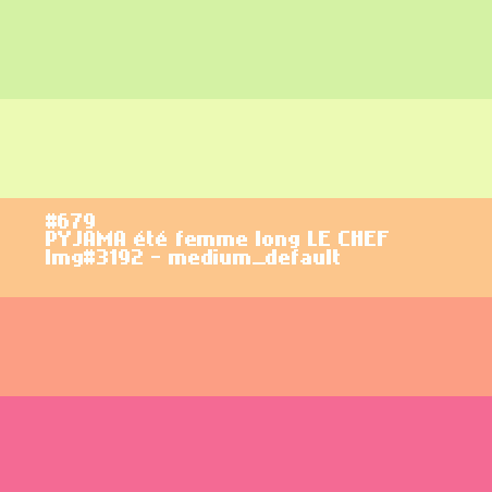 Lange pyjama voor vrouwen LE CHEF