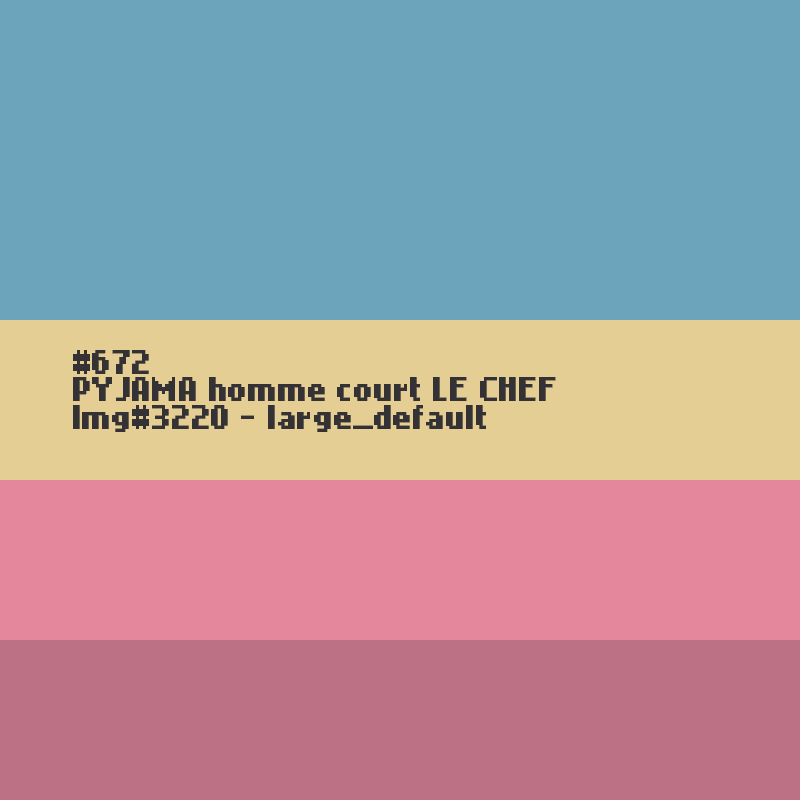 Pyjashort voor heren LE CHEF