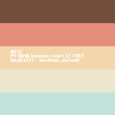 Pyjashort voor heren LE CHEF