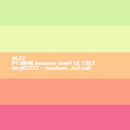 PYJAMA homme court LE CHEF