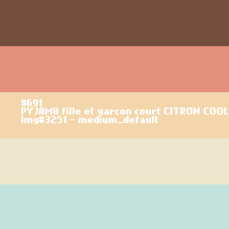 PYJAMA fille et garçon court COOL
