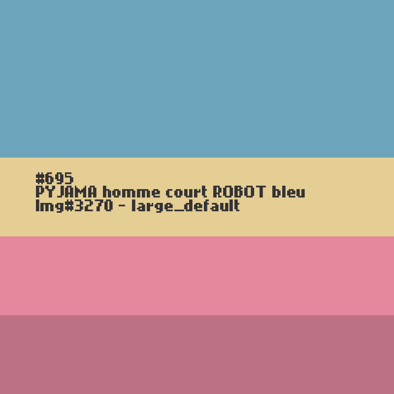 Pyjashort voor heren ROBOT