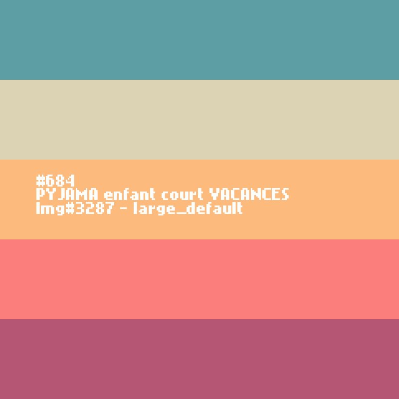 PYJAMA enfant court VACANCES