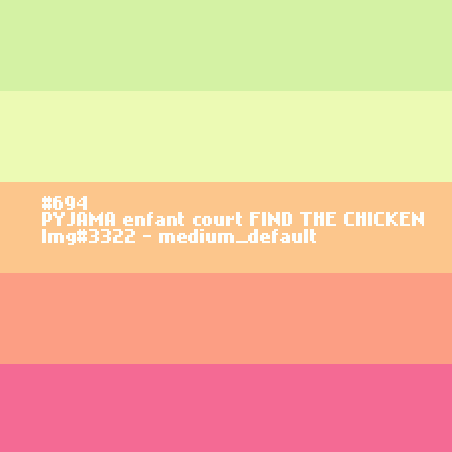 Pyjashort voor jongens en meisjes FIND THE CHICKEN