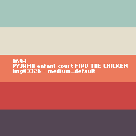 PYJAMA enfant court FIND THE CHICKEN