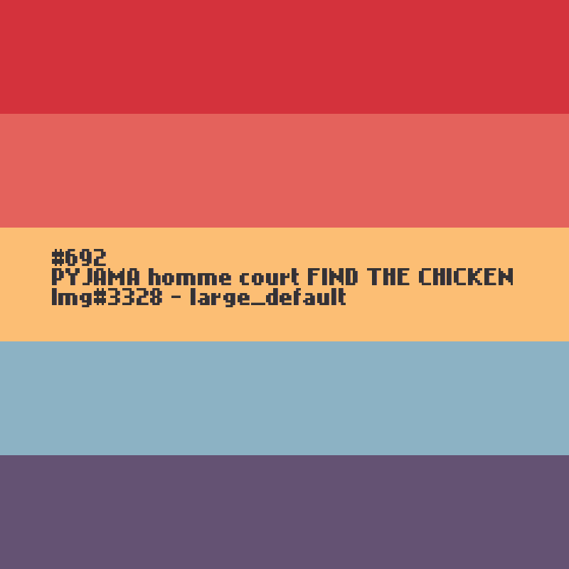PYJAMA homme court FIND THE CHICKEN