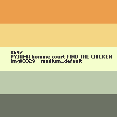 PYJAMA homme court FIND THE CHICKEN