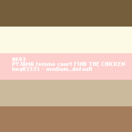PYJAMA femme court FIND THE CHICKEN