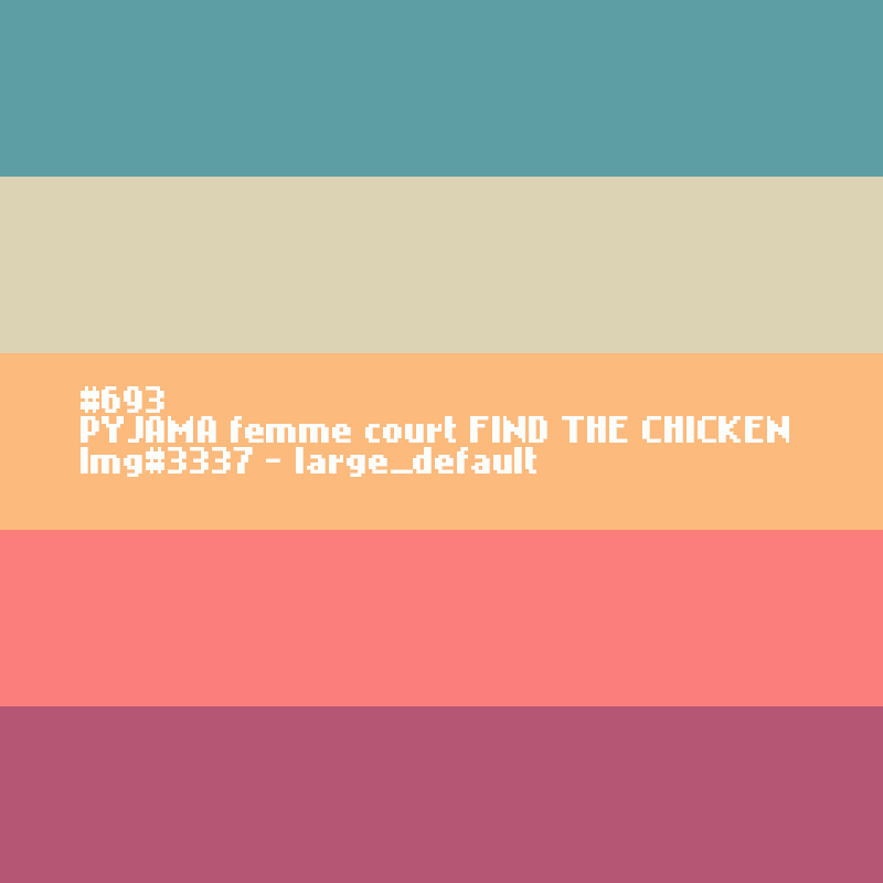 PYJAMA femme court FIND THE CHICKEN
