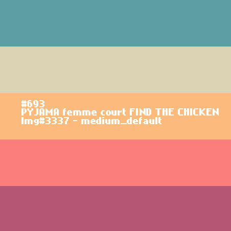 PYJAMA femme court FIND THE CHICKEN