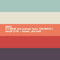 PYJAMA enfant long VACANCES