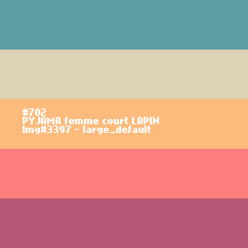 PYJAMA femme court LAPIN