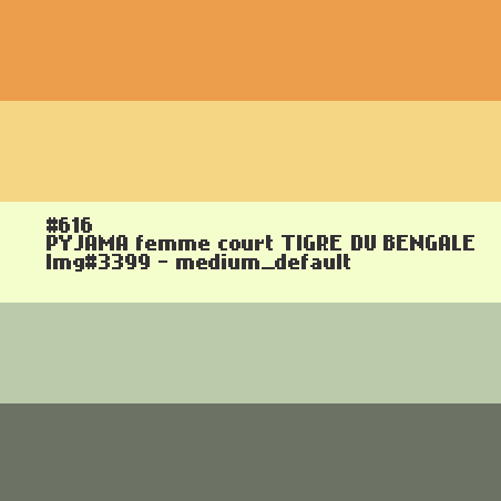 PYJAMA femme court Tigre du Bengale
