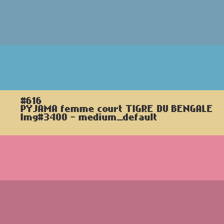 PYJAMA femme court Tigre du Bengale