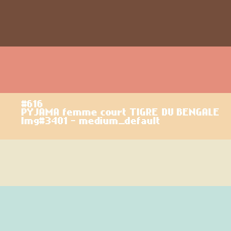 PYJAMA femme court Tigre du Bengale
