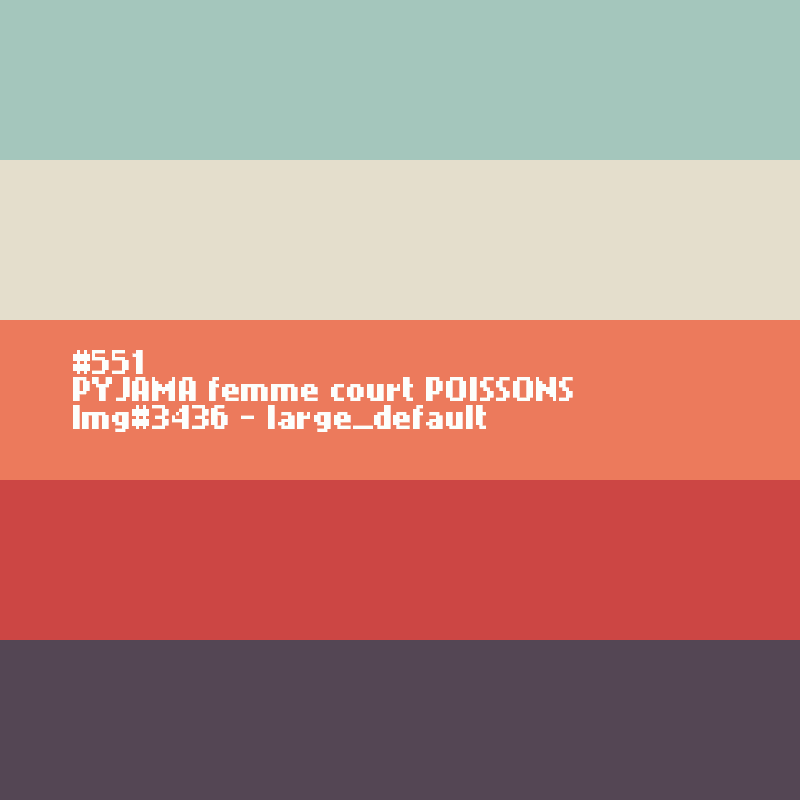 PYJAMA homme court POISSONS