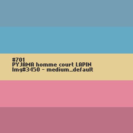 PYJAMA homme court LAPIN