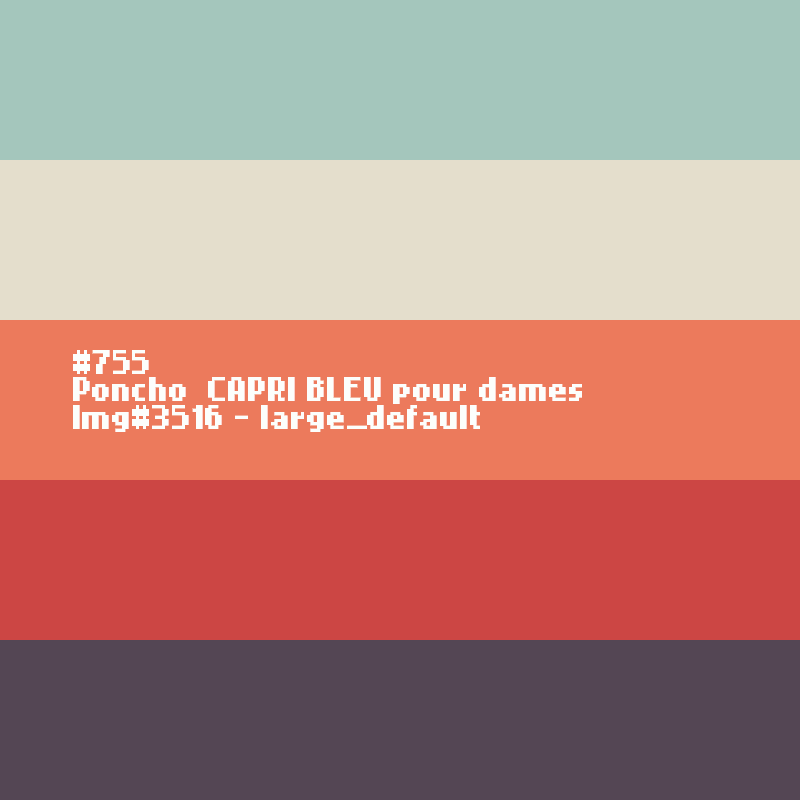 Poncho  Bleu Capri pour dames