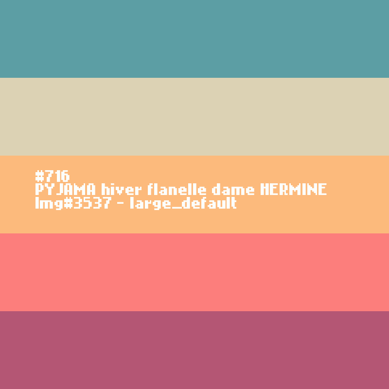 Winter pyjama voor DAMES  HERMINE (Hermelijn)