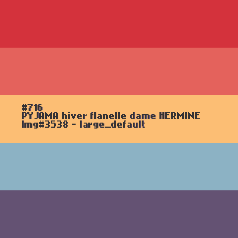 Winter pyjama voor DAMES  HERMINE (Hermelijn)
