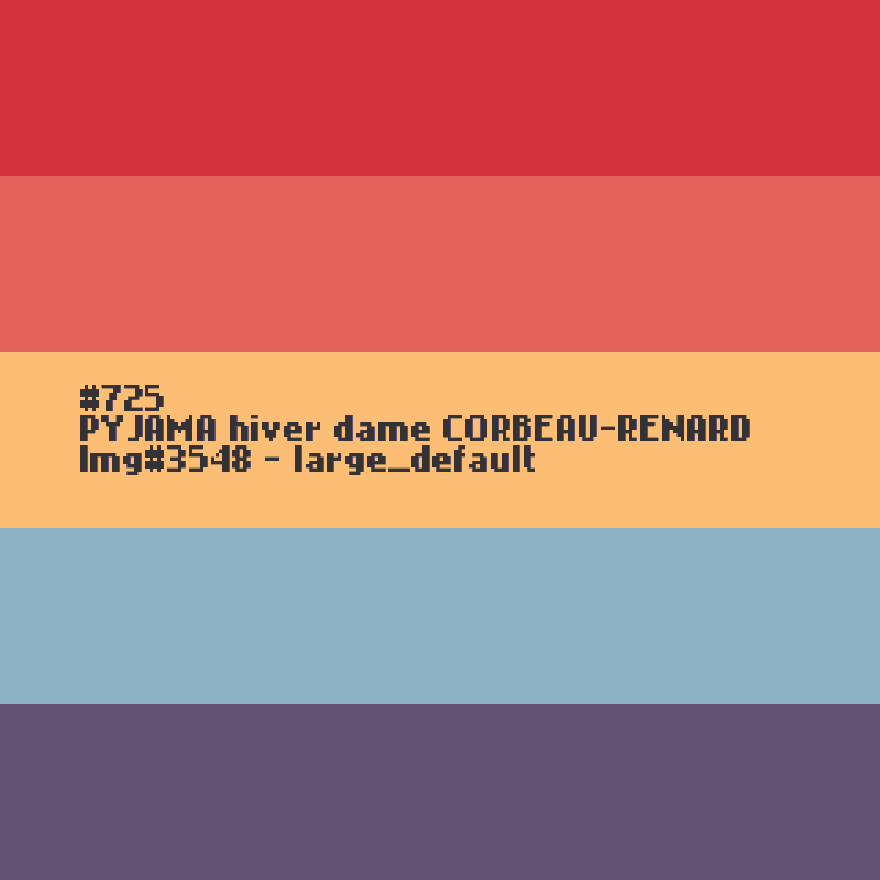 PYJAMA hiver dame CORBEAU/RENARD