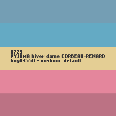 PYJAMA hiver dame CORBEAU/RENARD